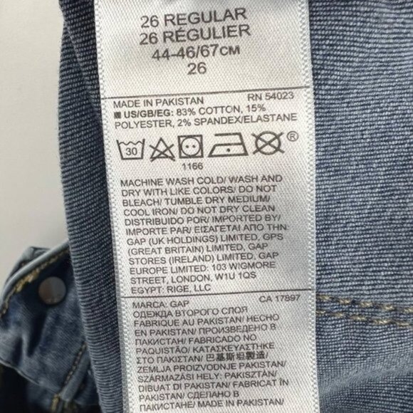 Gap Women's Favorite Jegging Distressed Denim Jeans Size 26 Regular Light Wash - Picture 11 of 11